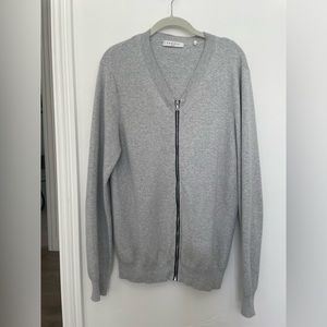 Sandro gray zip up sweater.  Size M